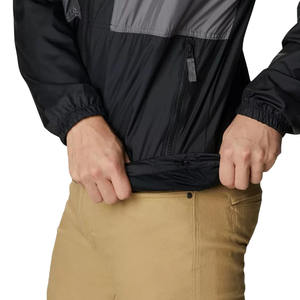 Vestes coupe-vent en toile à capuche et fermeture éclair pour hommes, best-seller, imperméables, pour la randonnée en plein air, vêtements de pluie avec logo sur le devant - Product Image 6