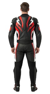 Combinaison de course en cuir pour moto personnalisée, 1 pièce, en cuir de vachette, avec protections CE, pour la course sur circuit, équipement de moto respirant pour homme - Product Image 2