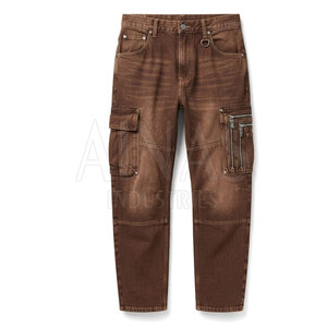 Pantalones Cargo de Algodón 100% Personalizados para Hombre, Ligeros, con Múltiples Bolsillos, Lavados, de Corte Recto, Casuales, para Uso Diario y al Aire Libre - Product Image 2