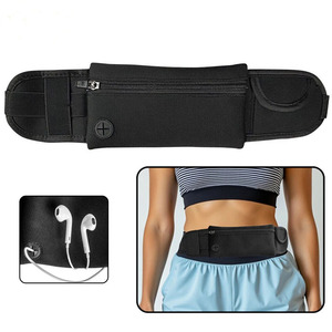 Ceinture de sport réglable, légère et respirante, imperméable en polyester/nylon pour la course à pied OEM/ODM Zipper Pocket Essentials - Product Image 6