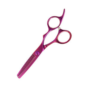 กรรไกรเล็มผมเกรดสูงขนาด5.5นิ้วกรรไกรซอยบางเคลือบสีแบบกำหนดเองพร้อมที่วางนิ้ว - Product Image 3