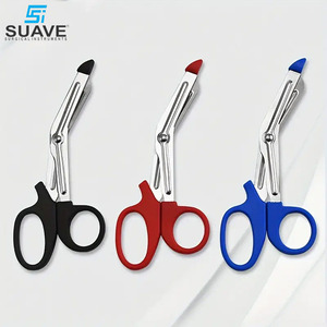 3 Pcs Ciseaux de ménage en acier inoxydable avec bandage de gaze pour usage extérieur Ciseaux de traumatologie par SUAVE SURGICAL INSTRUMENTS - Product Image 3