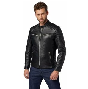 Chaqueta de Cuero para Motocicleta 2025, Transpirable, Clásica, de Manga Larga, de Cuero Genuino para Hombre, Chaqueta de Invierno para Hombre - Product Image 2