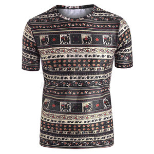 Camiseta de manga corta de sublimación de alta calidad para hombre, ropa informal de diseño personalizado, último estilo, ajuste Regular, hecho de algodón transpirable - Product Image 2