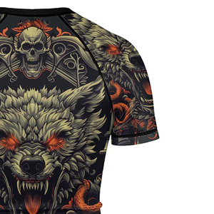 Custom Printed Rash Guard Venta al por mayor Rash Guard para Niños Ropa Deportiva Poliéster Adultos Digital Sublimación Impresión Rashguard - Product Image 3