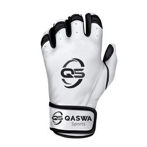 Guantes de béisbol de cuero PU personalizables 2025 blancos y negros Guantes de bateo exclusivos para adultos con tamaños personalizados para uso en exteriores - Product Image 2
