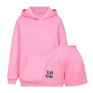 Summer <b>Women</b> Hoodie and Short Set Casual Two <b>Piece</b> <b>Outfit</b> Sportswear Co Ord Fashion Tracksuit Loungewear Stylish Activewear - Product Image 1