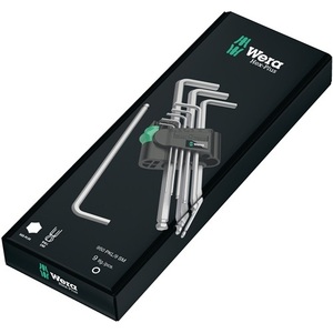 Jeu de tournevis d'angle WERA 950 PKL 7 pièces avec clé de 1,5-6 mm, tête sphérique longue, support en plastique - Acier à outils allié - Product Image 3