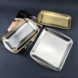 Plateau de service en acier inoxydable de qualité supérieure, idéal pour la vaisselle de centre de table décorative lors de rassemblements de fêtes ou d'événements formels - Product Image 3
