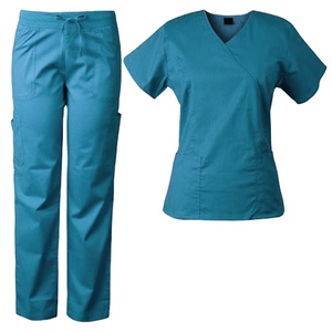 En gros Femmes Stretch Uniformes Gommage Uniformes Costume Médecin PAR BS Infirmière Scrubs Costumes Couleurs Uniforme D'hôpital 2026 - Product Image 2