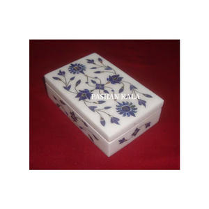 New Traditional Look Natural White Handmade Fine Finishing Marble Inlay <b>Box</b> For Gifting Decoration Jewelry <b>Box</b> Of Wholesale - Product Image 1