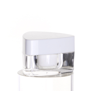 5G 10g Fabricación <span class=keywords><strong>de</strong></span> plástico Acrílico <span class=keywords><strong>Crema</strong></span> <span class=keywords><strong>de</strong></span> pared gruesa Gel <span class=keywords><strong>de</strong></span> <span class=keywords><strong>uñas</strong></span> Triángulos Tarro cosmético esmerilado - Product Image 1