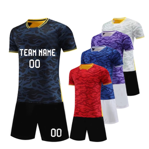 Team Training Sportswear Soccer Jersey New Arrival Soccer Clothing Uniform Solid Color Simple Football Top Soccer Jersey - Product Image 3