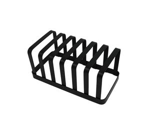 ชั้นวางขนมปังปิ้งอาหารเช้าเหล็กสีดำดีไซน์ยอดเยี่ยมปรับแต่งรูปร่างได้ - Product Image 6