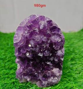 Agate Guru Naturel Violet Améthyste Géode Grappe Gemme Fait à la Main de l'Inde pour Décoration Maison Élégante - Product Image 1