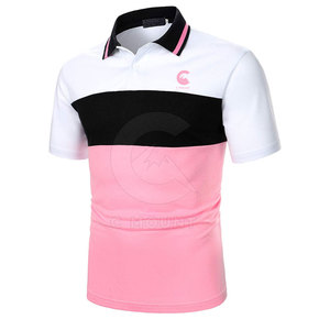 El último diseño de camisetas polo Causal Wear Camisetas Polo de color personalizado con logotipo personalizado - Product Image 3