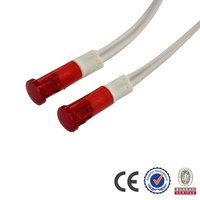 Calentador de agua mini de plástico con indicador CE, luz led de señal para calentador de agua, 10mm, 220v, 12v, 24v, 110v