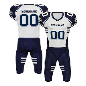 Ensemble d'uniformes de football américain de style pro maillot entièrement sublimé et pantalon rembourré équipement léger anti-transpiration pour les équipes et les clubs - Product Image 2