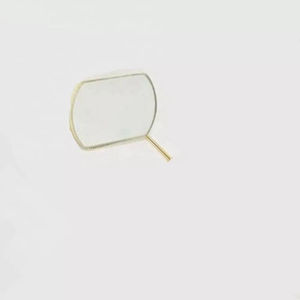 กระจกแต่งหน้าติดขนตาแบบส่วนตัว ด้ามจับตามหลักสรีรศาสตร์ กรอบสแตนเลส ชุบทอง สำหรับต่อขนตาแบบมืออาชีพ ติดผนัง - Product Image 2