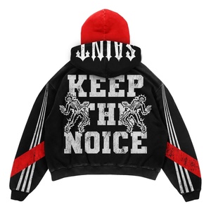 Sudadera con capucha unisex para invierno Casual Estampado térmico Tie-Dye 100% Algodón Fleece XS Tamaño Sudadera con capucha para hombres - Product Image 6