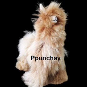 Peluche bébé alpaga Suri 12 pouces, Ppunchay, Pérou, ethnique andin, douce, moelleuse et agréable - Product Image 1