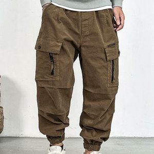 Pantalon sarouel Pantalon cargo ample de qualité pour hommes Pantalon cargo coréen multi-poches mode vente en gros - Product Image 2