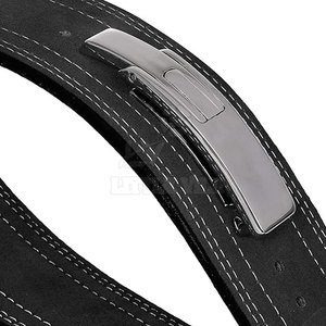 Cinturón de Levantamiento de Pesas Unisex 2024 de Alta Calidad, de Cuero Vacuno y Neopreno, Antideslizante, con Hebilla Personalizable con Logotipo y Colores a Medida, para Fitness y Seguridad - Product Image 5