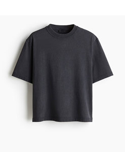 T-shirts délavés à l'acide personnalisés pour hommes 100% coton col rond vierge poids lourd Streetwear vieilli surdimensionné Boxy Fit T-shirts pour hommes - Product Image 6