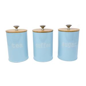 <b>Set</b> Of Three Metal Container High Quality Handmade Tabletop Container Round Shape Classic Stylish New Metal <b>Canister</b> - Product Image 1