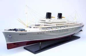 MS Willem Ruys modelo de barco de madera elegante artesanía de madera accesorio de juguete inflable - Product Image 3