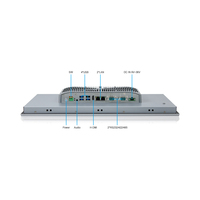 PC industriel à écran tactile capacitif/résistif en alliage d'aluminium IP65 de 17,3 pouces, encastrable/montable au mur, en stock