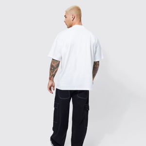 T-shirt à manches courtes pour homme personnalisé avec logo privé, vêtements de sport décontractés en polyester/coton doux, design uni - Product Image 4