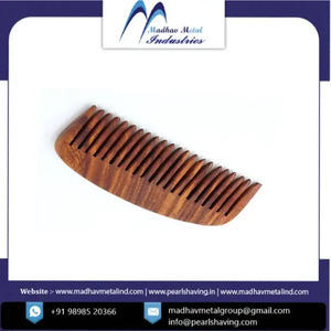 Peine para Barba SC 12W Peine para Barba de madera natural Peine para Barba para hombres de madera de fabricante indio - Product Image 5