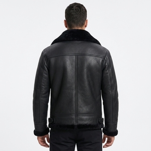 Chaqueta de Cuero para Hombre al por Mayor, Ropa Exterior Casual de Moda, Chaqueta Estilo Motociclista con Diseño Personalizado, Fabricante y Proveedor OEM ODM - Product Image 5