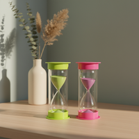 Hochwertiger Langlebiger Natürlicher Rustikaler Holz-Glas-Eieruhr 30 Sekunden 20ml Modernes Design Tragbar für Küchengebrauch