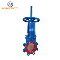 Vanne à opercule en fonte MINERCO pour conduite d'eau, type manuel DN50-DN500, température moyenne, garantie 1 an