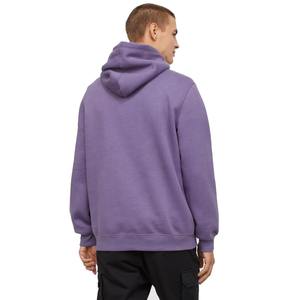 Sudadera con capucha de mezcla de algodón pesado de gran tamaño para hombre de lujo al por mayor, forro polar sólido para bordado con estampado de hojaldre - Product Image 3