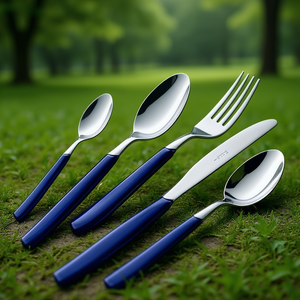 Juego de cubiertos de mesa 24 piezas Inox CROMO Azul P13BCM 99 - Product Image 3