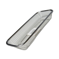 Panier de stérilisation en treillis métallique en acier inoxydable allemand pour plateau d'autoclave médical Plateau en treillis pour instruments chirurgicaux