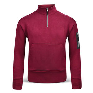Sudadera Personalizada con Logotipo para Hombre, Estilo Urbano, de Alta Calidad, Ajustada, 100% Algodón, Media Cremallera, Cuello Alto, Ropa Urbana para Hombre - Product Image 6
