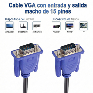 Cavo VGA maschio da 1,5 metri nuovo di zecca per laptop, PC e proiettore - Product Image 3