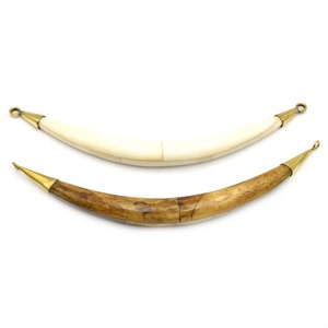 Collier à chaîne à maillons de style classique, bijoux en corne d'os à la mode, perle naturelle pour les amoureux, accessoires Faizacraft pour cadeau - Product Image 2