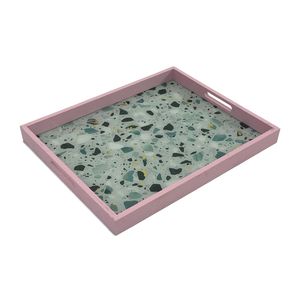 Plateau de service alimentaire en MDF de style américain avec impression autocollante en émail, plateau pour la maison et la table, plateau décoratif pour le petit-déjeuner - Product Image 5