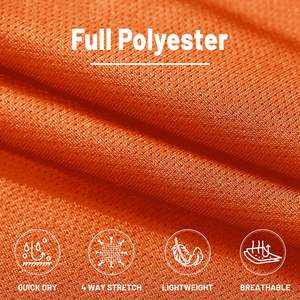 Pantalones Deportivos de Hombre al por Mayor, Color Naranja y Negro, Cintura Media, Estilo Casual, con Cierre y Múltiples Bolsillos, 100% Poliéster, Impermeables - Product Image 4