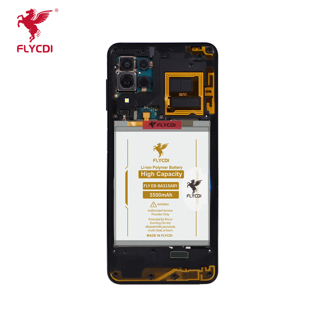 FLYCDI 2024 Ithium Polymer 5500Mah EB-BA315ABY Phone Battery for Samsung A31 A225 A315 A325 A22 A31S A32 Battery
