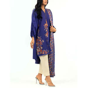 ชุด2023 3ชิ้นสำหรับผู้หญิงชุดปาร์ตี้ผ้าฝ้ายแนวปากีสถานชาลวาร์คอตตอน - Product Image 2