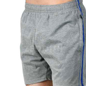 กางเกงกีฬาขาสั้นสำหรับผู้ชายกางเกงวิ่งจ็อกกิ้งทำจากโพลีเอสเตอร์ผ้าสแปนเด็กซ์คุณภาพสูงลายพื้น - Product Image 6