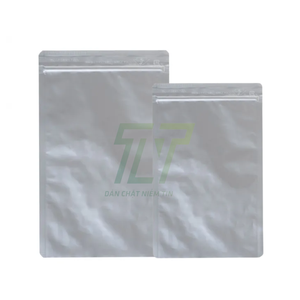 Sac en plastique PE transparent à fermeture éclair avec logo personnalisé pour le stockage durable des vêtements de la maison - Product Image 1