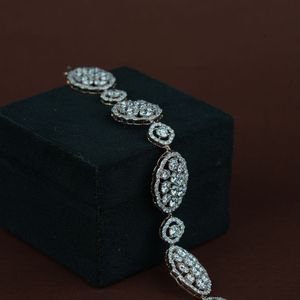 Refined customizable carat lab grown diamond moissanite lightweight bracelet round vs1 <b>gold</b> <b>rose</b> <b>gold</b> silver oem odm b2b - Product Image 4