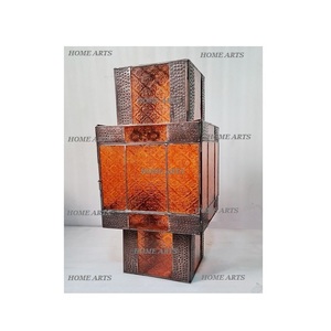 Farol Colgante de Diseño Atractivo, Calidad Superior, Hierro y Vidrio, Farol Decorativo para Bodas y Decoración del Hogar - Product Image 1